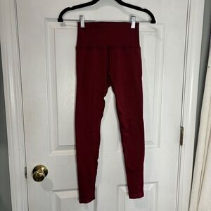 Alphalete Seamless OG Revival Leggings - maroon, size small